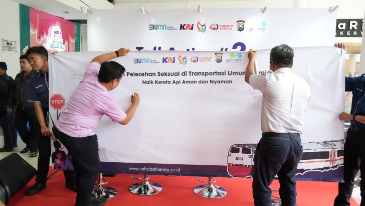 KAI Daop 8 Surabaya Gencarkan Kampanye Anti-Pelecehan di Kereta Api