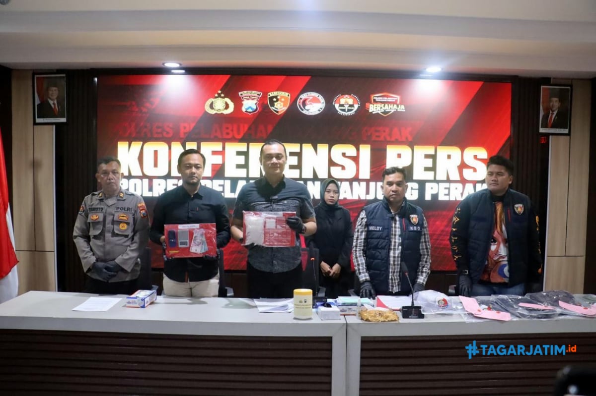 Polres Pelabuhan Tanjung Perak Bongkar Peredaran 31,62 Gram Sabu di Surabaya